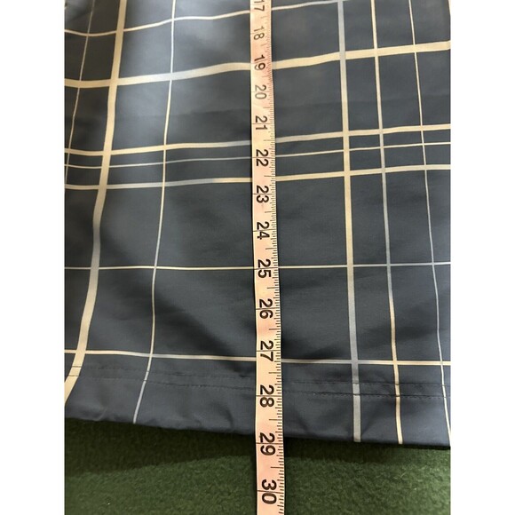 Nike Golf Pullover Windbreaker Vest Men's Lg Blue Plaid - Picture 5 of 8